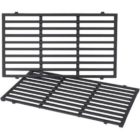 X Home 7638 Grill Grates Replacement for Weber Spirit 300 Series, E-310 E-330, Genesis Silver/Gold B & C Grill Replacement Parts, Cast Iron, 17.5 x 11.9 Inch, 2-Pack