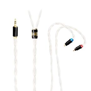 2 Pin IEM Earphone Cable for Inear Monitor-Silver Plated Copper Connector 2Pin 0.78mm /MMCX/Sens IE80/IE40Pro/IE100/IE300/ATH-E40/E50/IM50/IM70 (4.4mm)