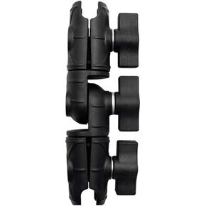 Marine Composite Double Socket Swivel Arm for All Industry Standard 1 inch / 25mm / B Size Ball adapters, Compatible with RAM, Arkon, iBolt and More (1'' Double Socket Swivel Arm)