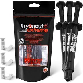 Thermal Grizzly Kryonaut Extreme - Extremely High Performance Thermal Paste - for Maximum Thermal Conductivity While Overclocking CPU/GPU/PS4/PS5/Xbox (3 Pack of 2 Gram)