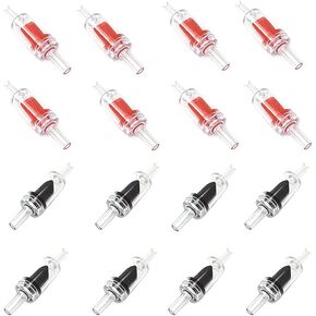 صمامات فحص مضخة الهواء 4 مم طريقة واحدة لمضخة حوض السمك بدون تدفق مياه عكسي تمنع سيفون فيضان بدون ضوضاء، خرطوم أنبوبي مناسب أسود من البلاستيك الشفاف 6 قطع in Kuwait