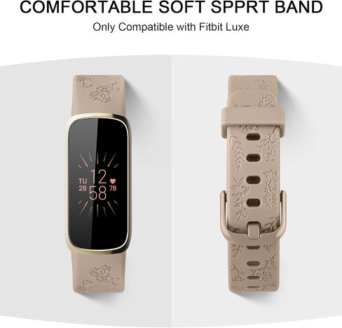 6 عبوات من الأربطة المنقوشة بالزهور لأحزمة Fitbit Luxe، حزام بديل لسوار معصم من السيليكون الناعم لسوار Fitbit Luxe/Luxe إصدار خاص لتتبع اللياقة البدنية للنساء والرجال in Saudi Arabia