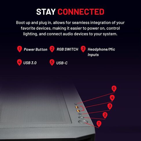 Skytech Rampage Gaming PC Desktop, Ryzen 7 9700X 3.8 GHz (5.5GHz Turbo Boost), NVIDIA RTX 4060 Ti 8GB GDDR6X, 1TB SSD, 16GB DDR5 RAM 5200, 750W Gold PSU, 360mm ARGB AIO, Wi-Fi, Win 11 Home in Saudi Arabia