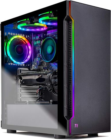 كمبيوتر سطح المكتب Skytech Rampage Gaming، Ryzen 7 9700X 3.8 جيجا هرتز (5.5 جيجا هرتز Turbo Boost)، NVIDIA RTX 4060 Ti 8 جيجا GDDR6X، 1 تيرابايت SSD، 16 جيجا DDR5 RAM 5200، 750 وات Gold PSU، 360 مم ARGB AIO، Wi-Fi، Win 11 Home in Kuwait