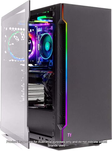 كمبيوتر سطح المكتب Skytech Rampage Gaming، Ryzen 7 9700X 3.8 جيجا هرتز (5.5 جيجا هرتز Turbo Boost)، NVIDIA RTX 4060 Ti 8 جيجا GDDR6X، 1 تيرابايت SSD، 16 جيجا DDR5 RAM 5200، 750 وات Gold PSU، 360 مم ARGB AIO، Wi-Fi، Win 11 Home in Kuwait