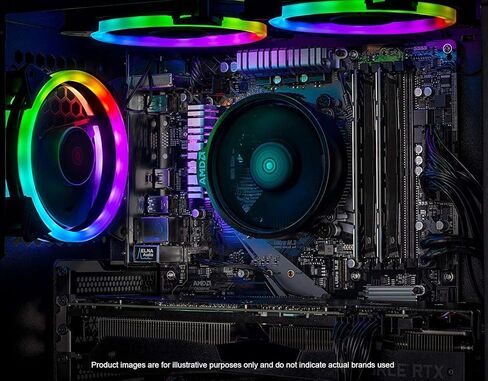 كمبيوتر سطح المكتب Skytech Rampage Gaming، Ryzen 7 9700X 3.8 جيجا هرتز (5.5 جيجا هرتز Turbo Boost)، NVIDIA RTX 4060 Ti 8 جيجا GDDR6X، 1 تيرابايت SSD، 16 جيجا DDR5 RAM 5200، 750 وات Gold PSU، 360 مم ARGB AIO، Wi-Fi، Win 11 Home in Kuwait