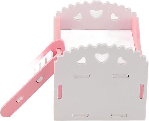 Pet Hamster Rat Guinea Pig Small Animal Castle Sleeping House Nest Exercise Toy 2 Layers with Stair Design 3 Colors in Saudi Arabia