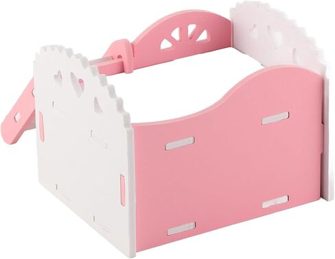 Pet Hamster Rat Guinea Pig Small Animal Castle Sleeping House Nest Exercise Toy 2 Layers with Stair Design 3 Colors in Saudi Arabia