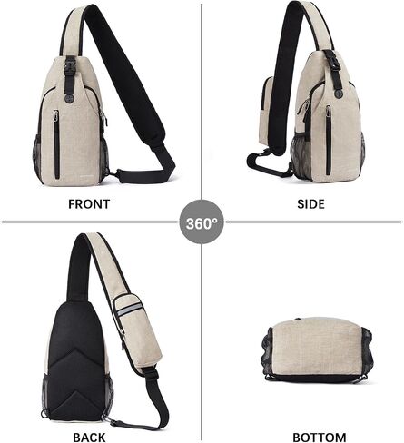 BOSTANTEN Sling Bag, Crossbody Backpack RFID Shoulder Chest Bag for Men Women Travel Hiking Casual Daypack in Saudi Arabia