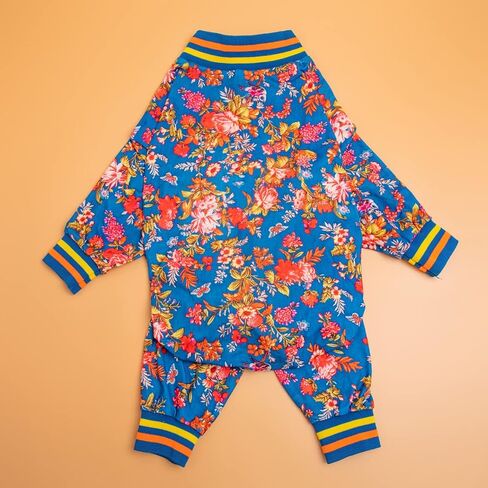 بدلة جراحة الكلاب الكبيرة من LovinPet، بيجامة للكلاب لحماية ما بعد العمليات الجراحية، بدلة للكلاب مضادة للتساقط، خفيفة الوزن من جلد الغزال بطبعات زهور البرقوق كسترة سفلية للكلاب الكبيرة، ملابس مقاس XL in Kuwait