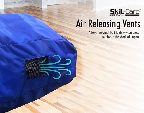 وسادة إسفنجية حسية مقاس 3 أقدام × 4 أقدام من Skil-Care مع غطاء نايلون سهل التنظيف للأطفال والكبار، مثالية للغرف الحسية والفصول الدراسية والمنزل، باللون الأزرق in Kuwait