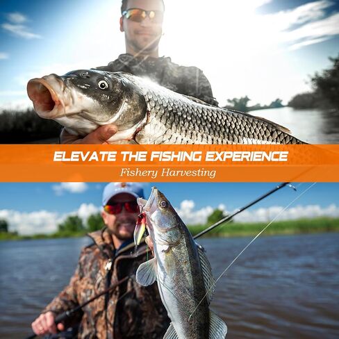 PLUSINNO Fishing Lures Tackle Box - Compact Fishing Gear for Bass Trout | Tackle Included, All-in-One Kit, Fishing Essential Gift for Men Beginner Starters, 12 Rigs, for Freshwater Topwater Lake in Kuwait