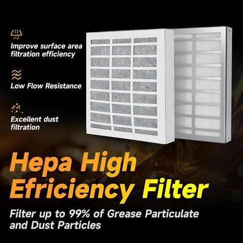 83543 Fryer Filter Replacement Perfect Frying Filter for Perfect Fry Semi/Fully Automatic Fryer PFC570, PFA570, PFA720, 2FK001 2FR00801 HEPA Carbon Air Filter in Saudi Arabia