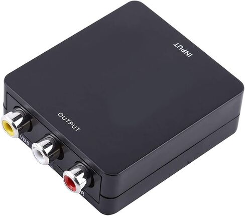 محول AV HDMI، توصيل وتشغيل محول HDMI رقمي إلى AV باللون الأسود/الأبيض، HDMI إلى كاميرا HD DVD (أسود) in Kuwait