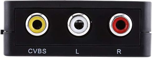 محول AV HDMI، توصيل وتشغيل محول HDMI رقمي إلى AV باللون الأسود/الأبيض، HDMI إلى كاميرا HD DVD (أسود) in Kuwait