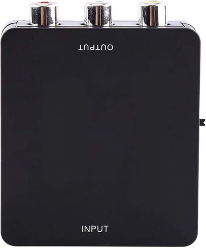 محول AV HDMI، توصيل وتشغيل محول HDMI رقمي إلى AV باللون الأسود/الأبيض، HDMI إلى كاميرا HD DVD (أسود) in Kuwait