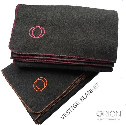 Orion Outpost Trading Co. Vestige Military Wool Blanket, 4+ lbs, 66" x 84" (Green/Gold Stitching) in Saudi Arabia