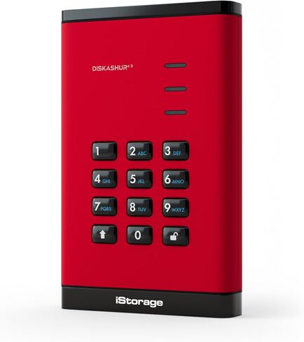 iStorage diskAshur3 SSD 2TB Blue - Secure Portable Solid State Drive - Password Protected - Dust & Water Resistant - Hardware Encryption in Saudi Arabia