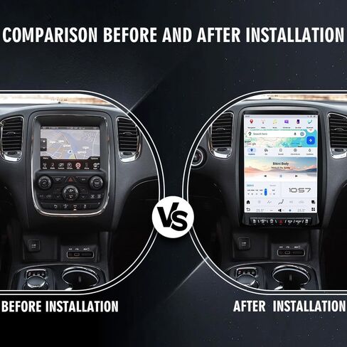 14 Inch Touch Screen Android 13 Car Radio for Dodge Durango Stereo Upgrade Tesla Style Head Unit Multimedia Player Android Auto Carplay GPS Navigation (2014-2020 Year) in Kuwait