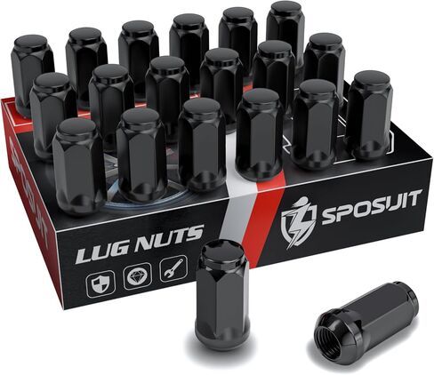 Sposuit M12x1.5 Lug Nuts - Replacement for 2006-2024 Honda Civic, 2003-2024 Accord, 1997-2024 CR-V, 2016-2024 HR-V - Closed End Chrome Lug Nut(20 Pcs) in Saudi Arabia