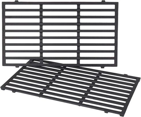X Home 7638 Grill Grates Replacement for Weber Spirit 300 Series, E-310 E-330, Genesis Silver/Gold B & C Grill Replacement Parts, Cast Iron, 17.5 x 11.9 Inch, 2-Pack in Saudi Arabia