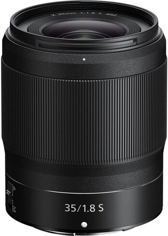 Nikon NIKKOR Z 35mm f/1.8 S Lens Z Cameras (20081) + 64GB Memory Card + Filter Kit + Backpack + Card Reader + Corel Photo Software + Flex Tripod + Cap Keeper + Cleaning Kit (Renewed) in Saudi Arabia