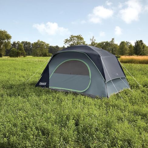 خيمة Coleman Skydome مع إعداد لمدة 5 دقائق، خيمة مقاومة للطقس 2/4/6/8 أشخاص مع ذبابة المطر، وحقيبة حمل ومساحة رأس أكبر بنسبة 20% من الخيام التقليدية in Saudi Arabia