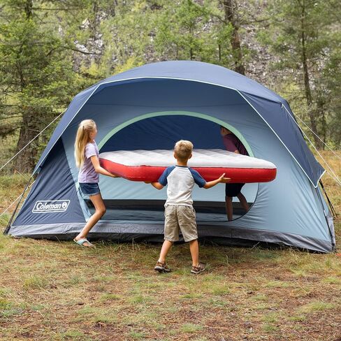 خيمة Coleman Skydome مع إعداد لمدة 5 دقائق، خيمة مقاومة للطقس 2/4/6/8 أشخاص مع ذبابة المطر، وحقيبة حمل ومساحة رأس أكبر بنسبة 20% من الخيام التقليدية in Saudi Arabia