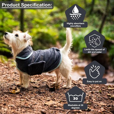 Microfibre Dog Drying Coat 45cm in Saudi Arabia