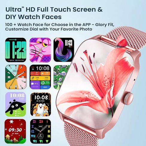 Smartwatch for Women Fitness Tracker Watch: Smart Watches for Women Android iOS Phones Make/Answer Call 1.83" Waterproof Digital Watches Heart Rate SpO2 Sleep Monitor 100+ Sport Mode Activity Tracker in Saudi Arabia