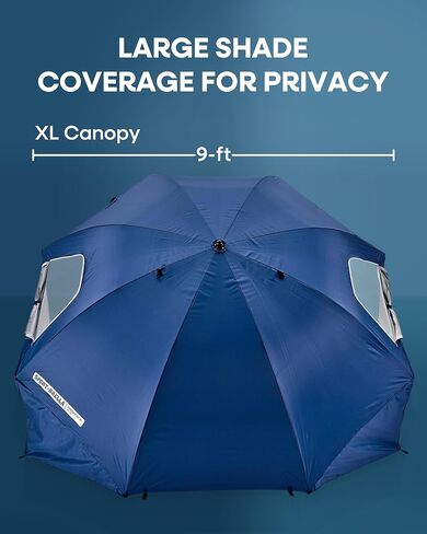 Sport-Brella Premiere XL UPF 50+ Umbrella Shelter for Sun and Rain Protection (9-Foot) in Saudi Arabia