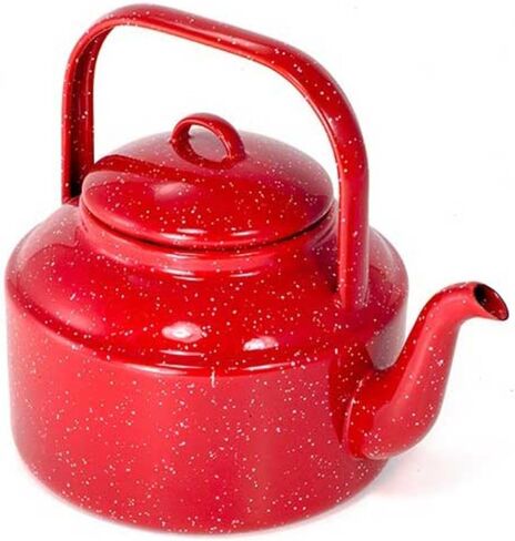 GSI Outdoors - غلاية شاي من الفولاذ المطلي بالمينا باللون الأحمر in Kuwait