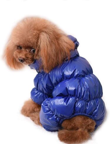 Winter Dog Clothes Puppy Pet Cat Vest Snowsuit Coat for Small Dogs, Waterproof Dog Jumpsuit Puffer, Soft Warm Fleece Lined Pet Apparel Clothing for Chihuahua Poodles French Bulldog (XL, Red) in Saudi Arabia