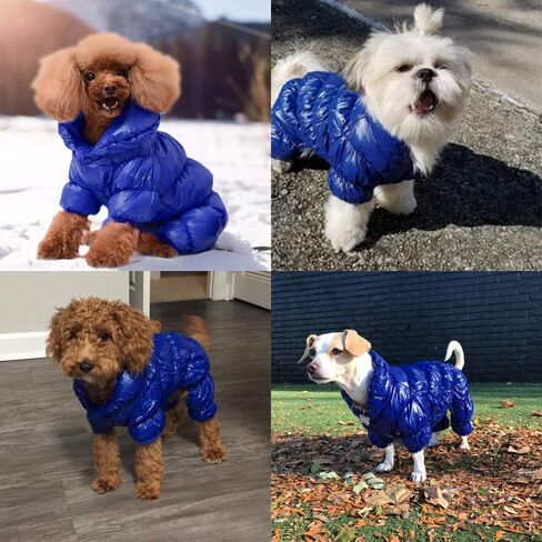 Winter Dog Clothes Puppy Pet Cat Vest Snowsuit Coat for Small Dogs, Waterproof Dog Jumpsuit Puffer, Soft Warm Fleece Lined Pet Apparel Clothing for Chihuahua Poodles French Bulldog (XL, Red) in Saudi Arabia