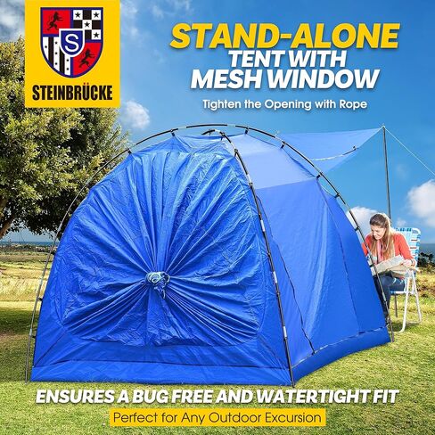 خيمة تخييم عالمية لسيارات الدفع الرباعي مع مظلة كبيرة، خيمة سيارة مقاومة للماء، ملحقات تخييم بسعة تصل إلى 4 أشخاص، إعداد سهل لحقائب الظهر والسفر والمشي لمسافات طويلة في الهواء الطلق in Kuwait