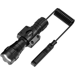 DAXISONN Tactical Flashlight 1200 Lumen Mlok Flashlight Side Mount LED Weapon Light IP65 Waterproof Rifle Flashlight Gun Light with Mlok Mount and Pressure Switch