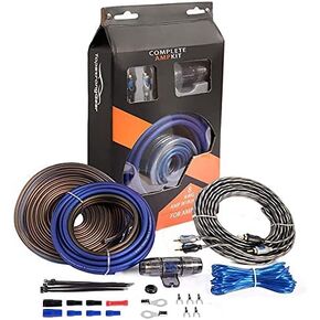 TOPSTRONGGEAR 0 Gauge Amp Kit True 0 AWG Amplifier Installation Wiring Amp Kit Install Cables