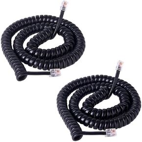Cisco Handset Black Curly Cord 12 Ft Uncoiled / 2 ft Coiled أسود in Kuwait