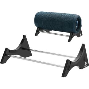 TXEsign Desktop Stand Acrylic Speaker Holder Compatible with JBL Flip 5/Flip 6 Speaker, Speaker Stand Table Holder for JBL Flip Speaker Display Stand Desktop Anti-Slip Base Mount (Black)