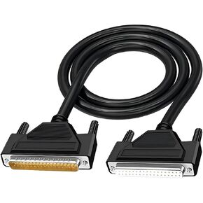 28AWG 10FT/3M DB37 Female to Female RS232 Serial Extension Cable,D-SUB 37 Pin Gold Plated Connector Straight Through Cord for PC,Printer,Modem in Kuwait