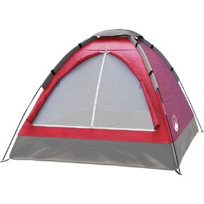 2 Person Camping Tent with Rain Fly and Carrying Bag - Lightweight Outdoor Tent for Backpacking, Hiking, or Beach Use by Wakeman Outdoors (Red)