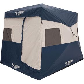 Jet Set Hub Camping Tent, Easy 90 Second Set-Up, Waterproof, UV Resistant, Ample Storage Options, Deep Blue