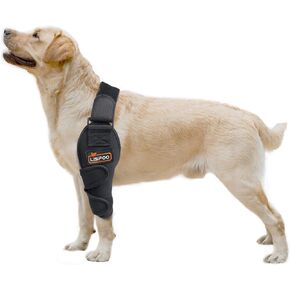 Hilltown Dog Elbow Brace for Shoulder & Front Leg, Canine Elbow Wrap for Shoulder Dislocation, Pressure Sores, Elbow Injury and Loss of Stability from Arthritis-(Both Legs XS)