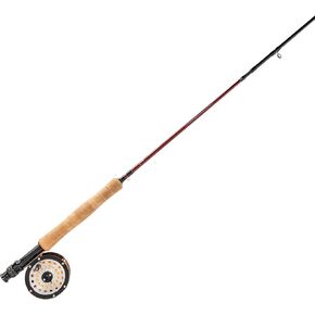 Martin 67R Lake|Pond Fly Fishing Rod and Reel Combo Kit, 5/6-Weight, 9-Foot, 4-Piece Rod, Moderate Action, Single Action Reel, 6-Weight Floating Line, Fly Assortment and Box, Travel Case, Brown