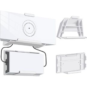Starlink Gen 3 Router Wall Mount, Starlink V3 Router Mount,Power Supply Mounting Kit for Starlink Standard Gen 3 High Performance Wireless Router,ABS Bracket Holder for Space Saving, Off White