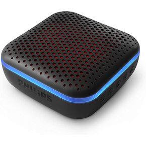 Philips Bluetooth speakers portable wireless, Outdoor mini Speaker for Traveling Pool Beach Shower, IPX7 waterproof speakers Bluetooth wireless, 10 Hours Play Time