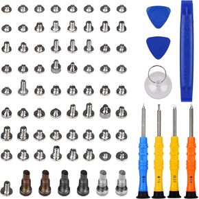 DARYCOM Complete Screw Set with Tools for iPhone 7 2016 A1778 A1660 A1779 A1853 A1866 4.7 inches Repair Tool Kit 4 Screwdrivers Location Map Full 72 Pcs Screw Set with 3 Tools Openers & 1 Suction Cup
