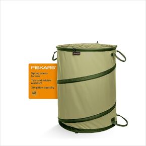 Fiskars 30 Gallon HardShell Bottom Kangaroo Garden Bag