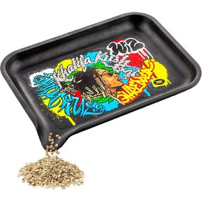 Santa Cruz Shredder Flying Eyeball White Tray - Smooth Rounded Edges, Spout for Easy Filling - Durable Design for Effortless Experience - Small