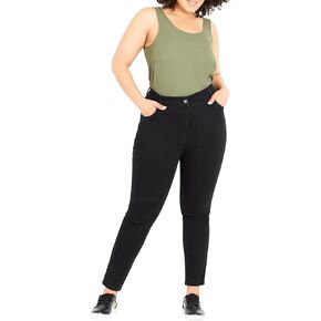 EVANS Women's Plus Size Pant Zip Shaper